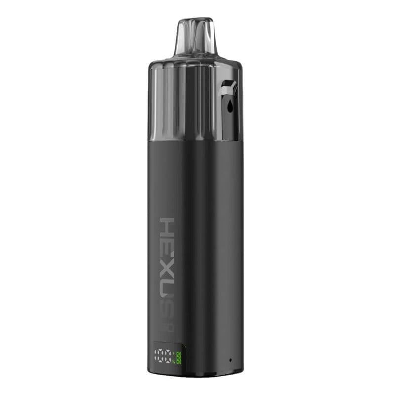 a black hexus go vape kit on a white background