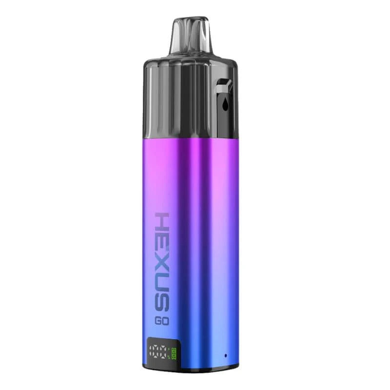 a purple hexus go vape kit on a white background