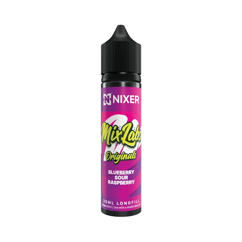 Nixer x Mix Labs Originals - Blueberry Sour Raspberry 30ml Longfill