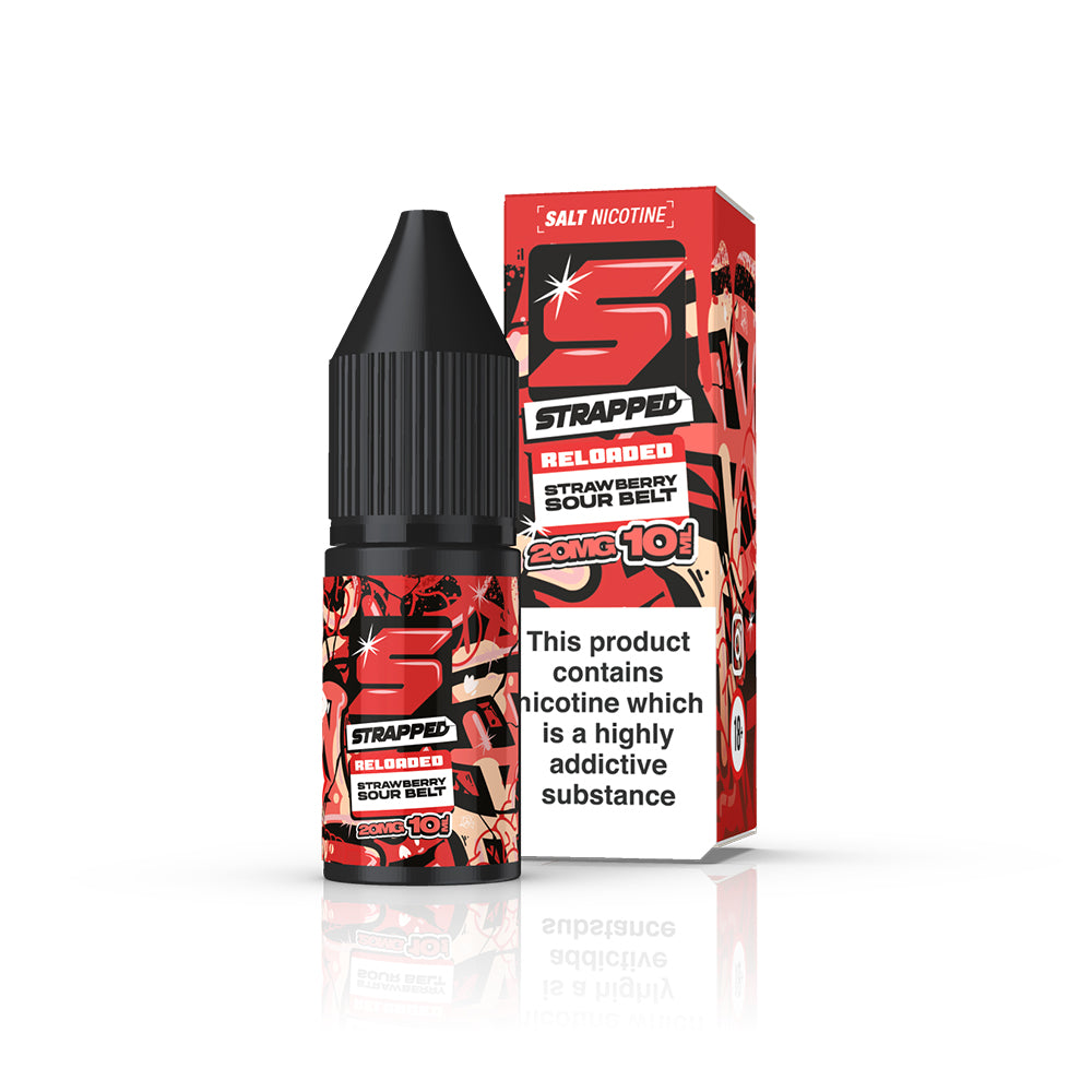 Strapped Reloaded - Strawberry Sour Belt Nic Salt