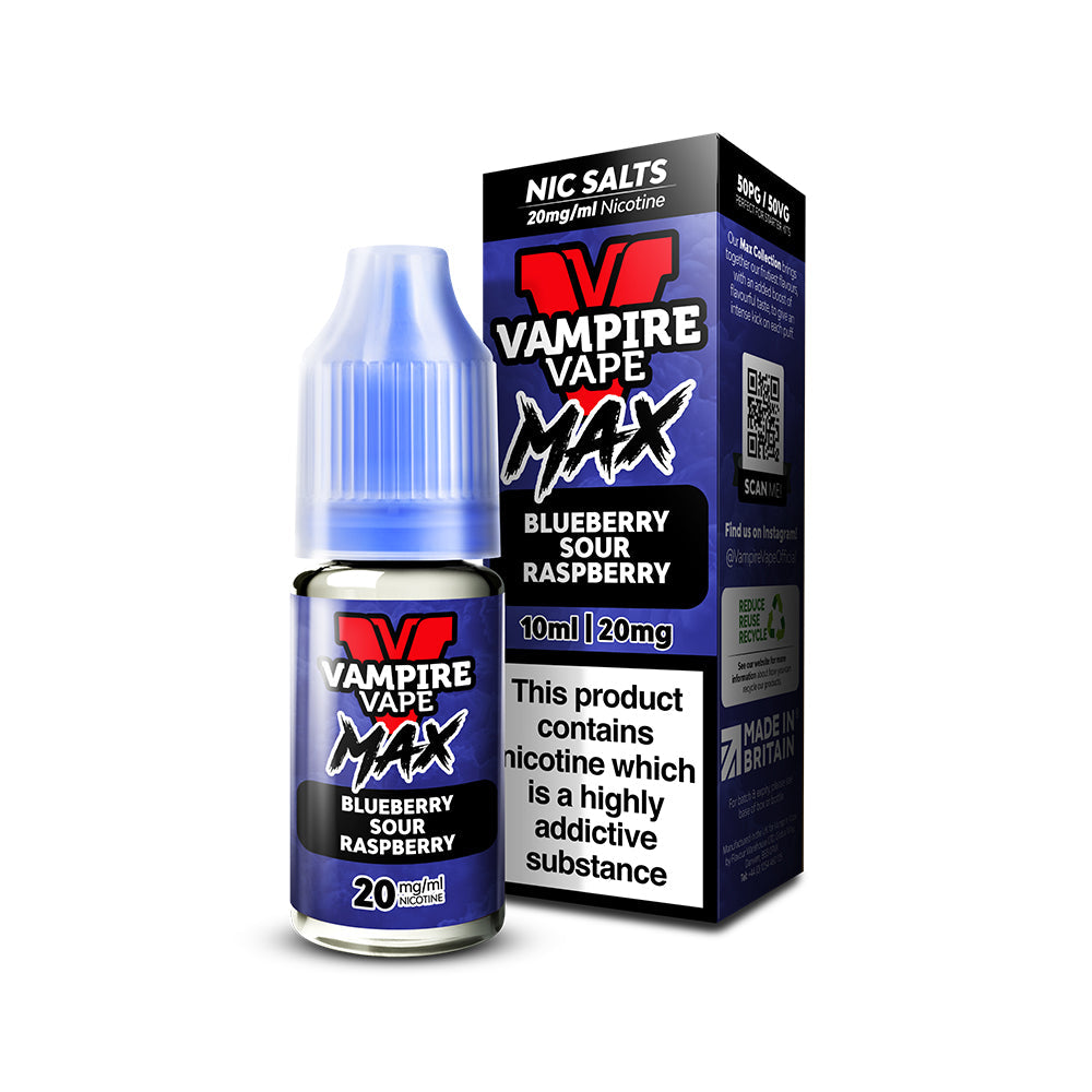 Vampire Vape Max - Blueberry Sour Raspberry Nic Salt