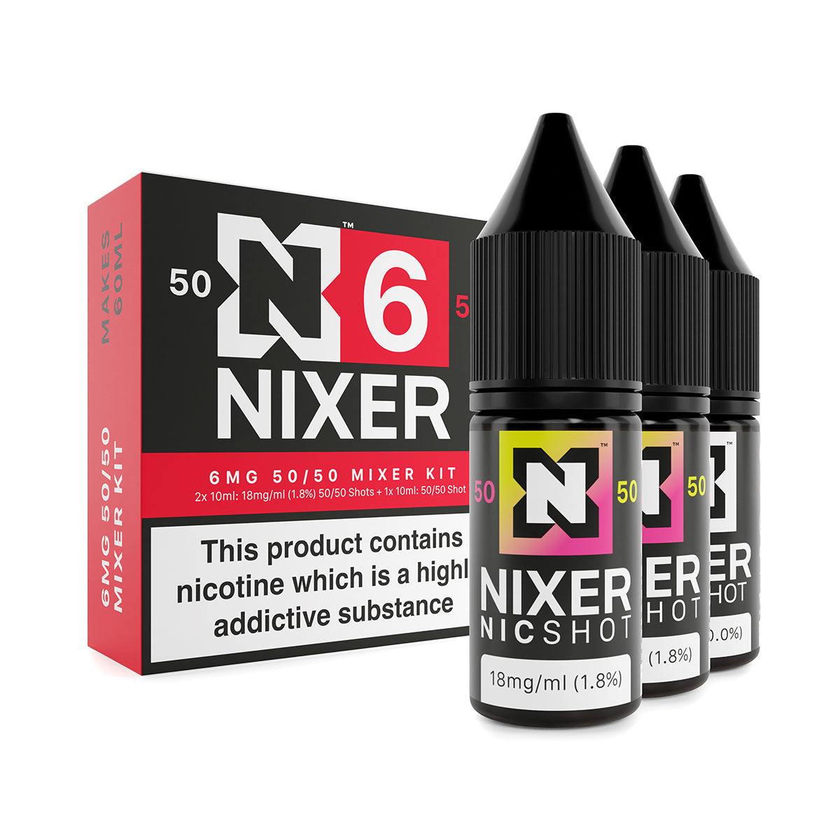 Nixer Mixer Kit (3 x 10ml) - Freebase - 50/50
