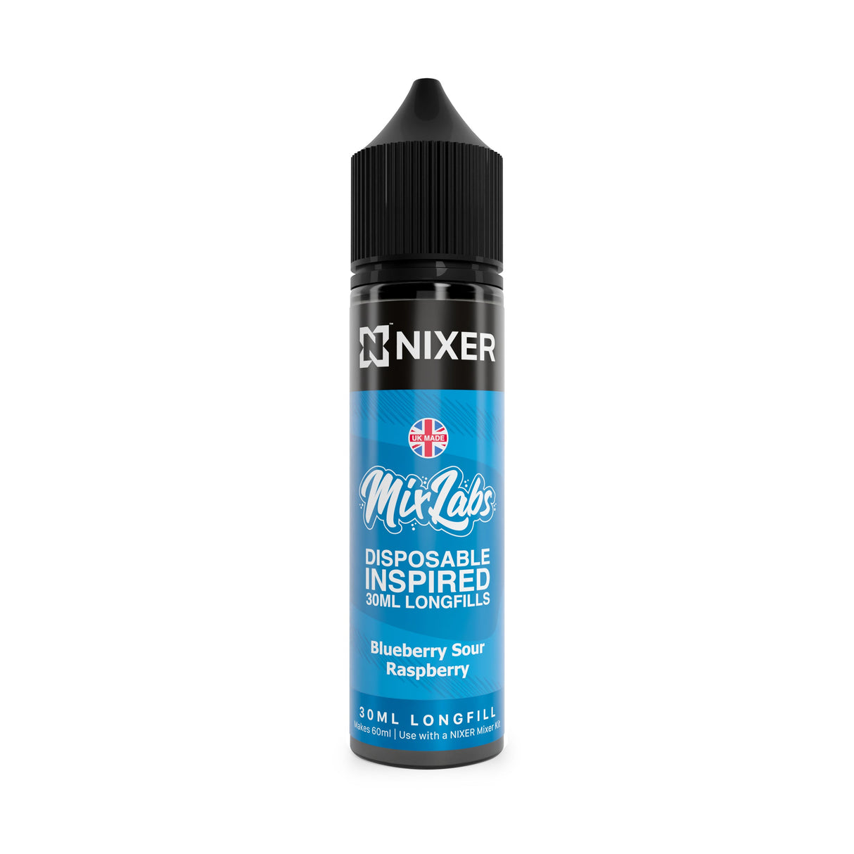 Nixer x Mix Labs - Blueberry Sour Raspberry 30ml Longfill