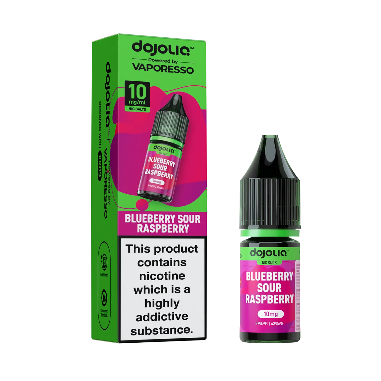 Vaporesso DOJOLIQ - Blueberry Sour Raspberry Nic Salt 10ml