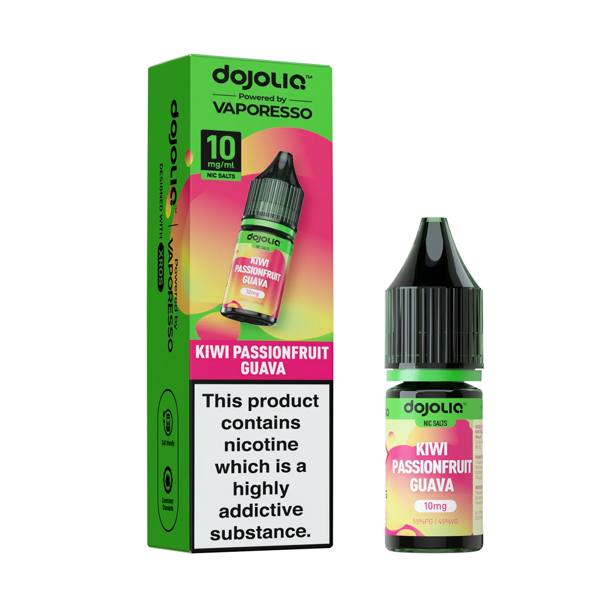 Vaporesso DOJOLIQ - Kiwi Passionfruit Guava Nic Salt 10ml