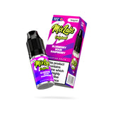 Mix Labs Originals Blueberry Sour Raspberry nicotine salt 10ml 5mg UK made e-liquid angled bottle and box on white background