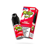 Mix Labs Originals Sweet Strawberry nicotine salt 10ml 5mg UK made e-liquid angled bottle and box on white background