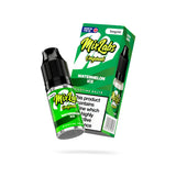 Mix Labs Originals Watermelon Ice nicotine salt 10ml 5mg UK made e-liquid angled bottle and box on white background