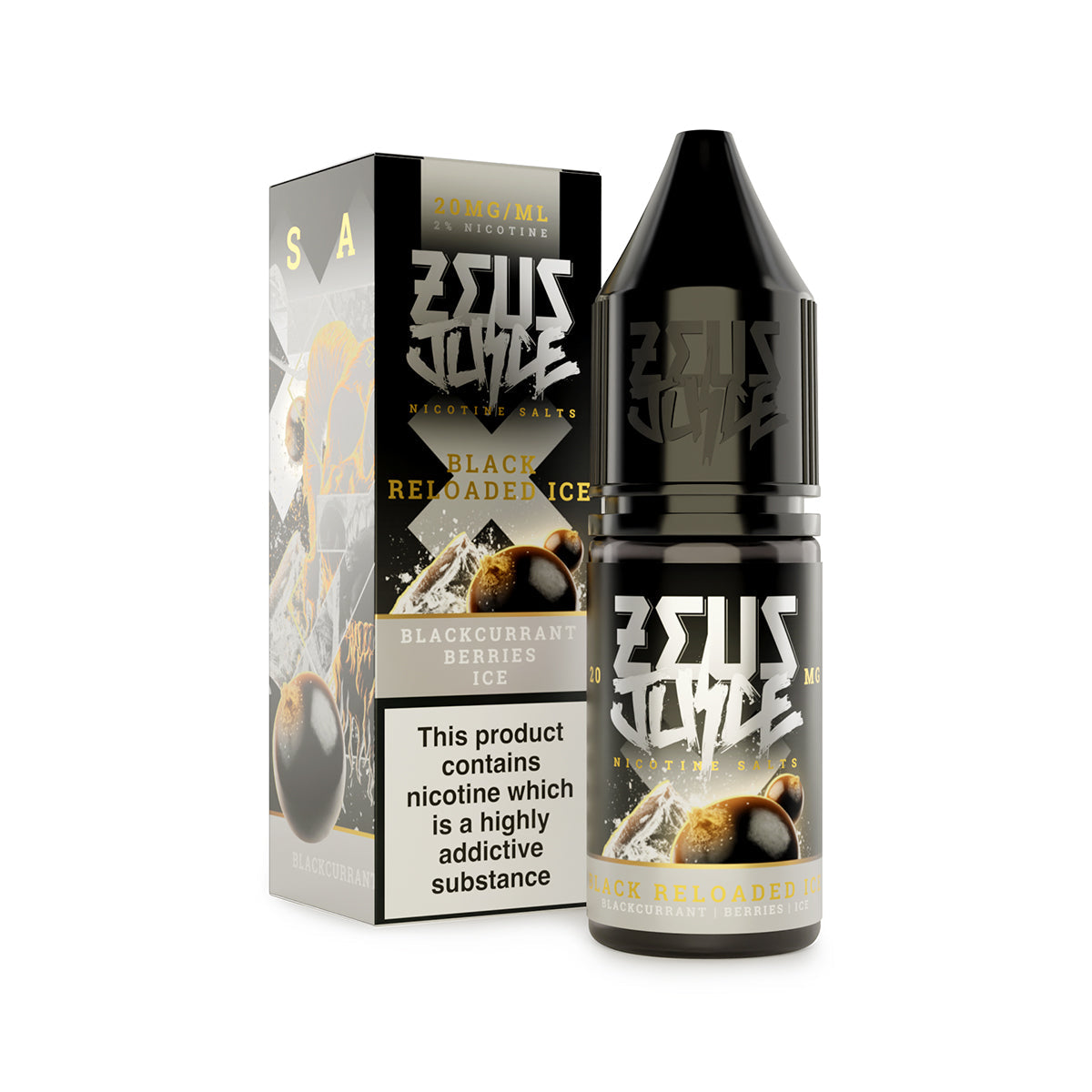 Zeus Juice - Black Reloaded Ice Nic Salt 10ml