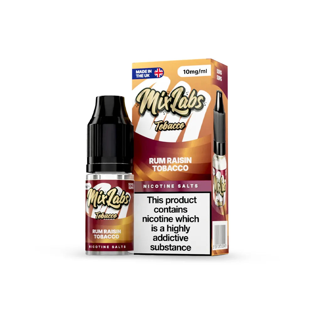 Mix Labs Tobacco - Rum & Raisin Tobacco Nic Salt 10ml