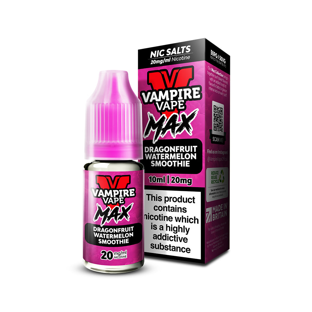 Vampire Vape Max - Dragonfruit Watermelon Smoothie Nic Salt