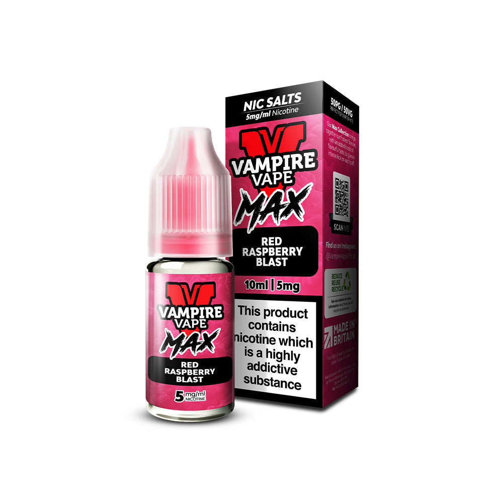 Vampire Vape Max - Red Raspberry Blast Nic Salt