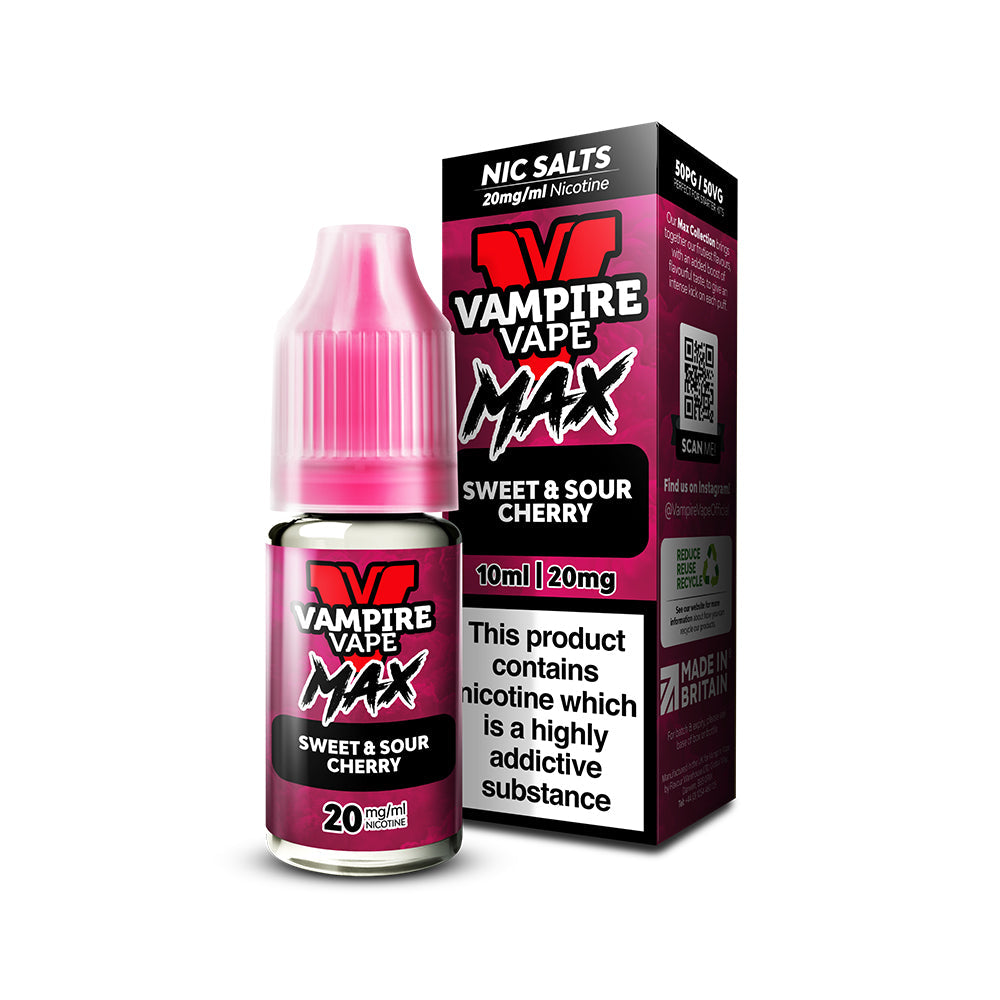 Vampire Vape Max - Sweet & Sour Cherry Nic Salt
