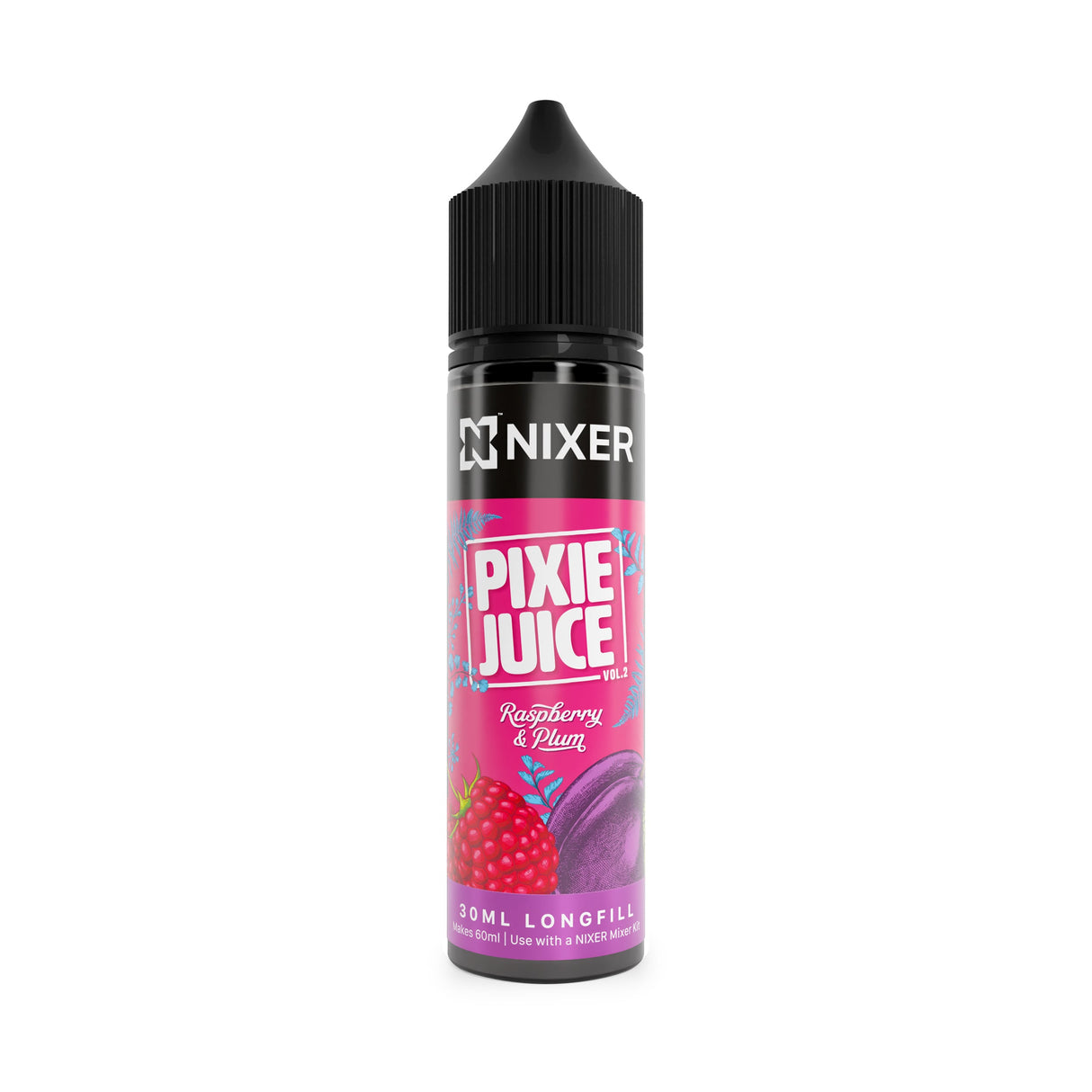 Nixer x Pixie Juice - Raspberry & Plum 30ml Longfill