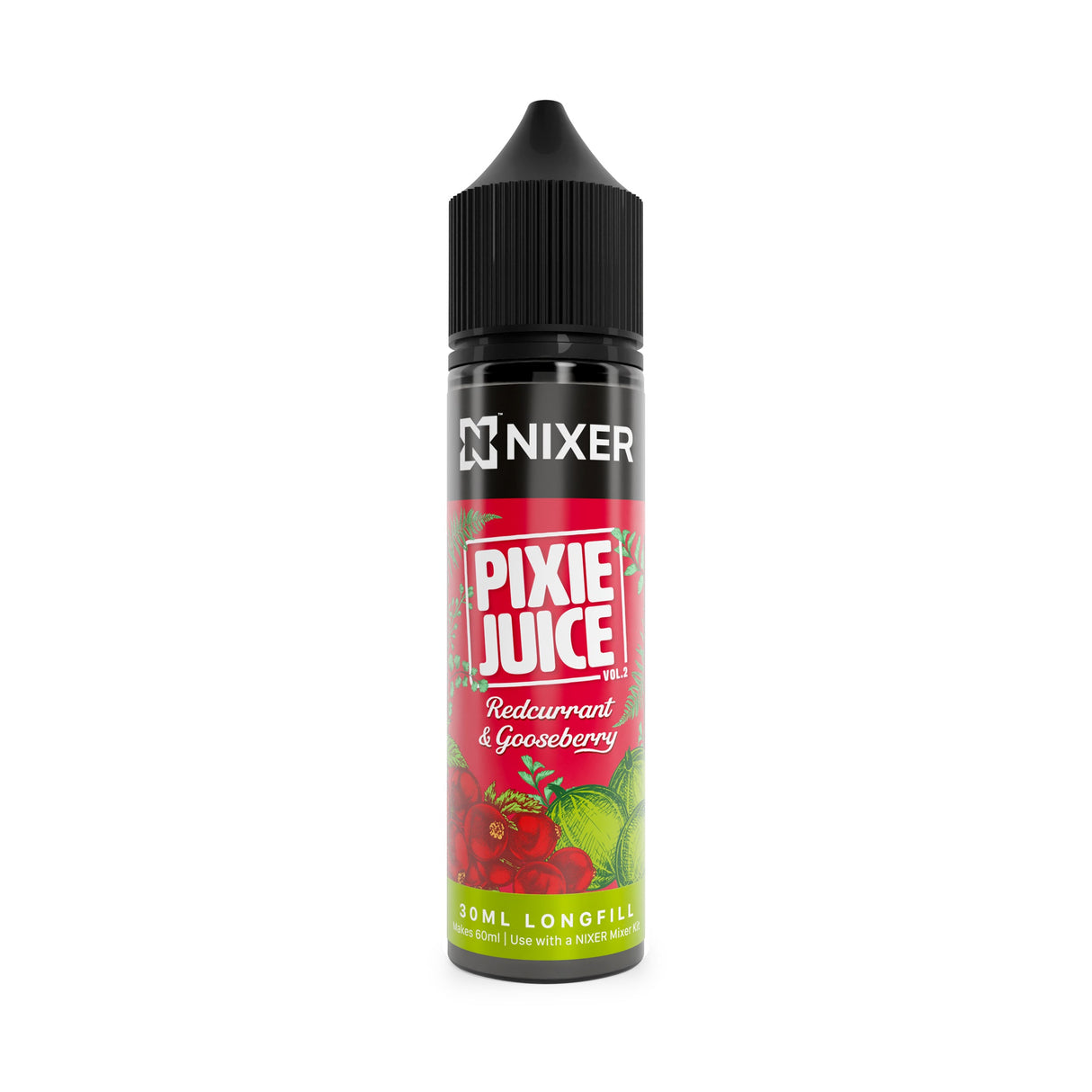 Nixer x Pixie Juice - Redcurrant & Gooseberry 30ml Longfill