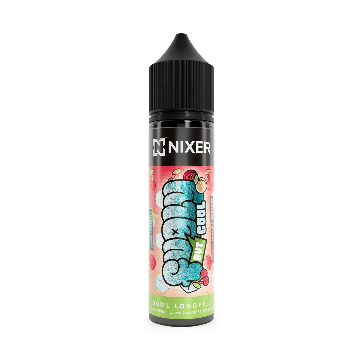 Nixer x Fugly But Cool - Cherry Peach Rhubarb 30ml Longfill