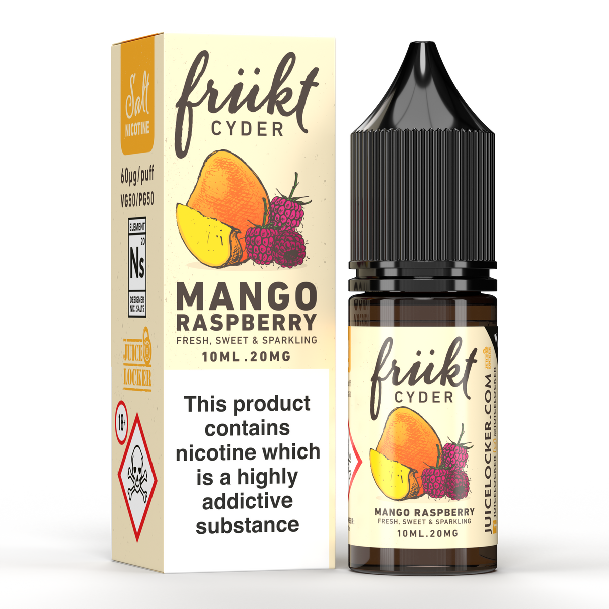 Frukt Cyder - Mango Raspberry Nic Salt